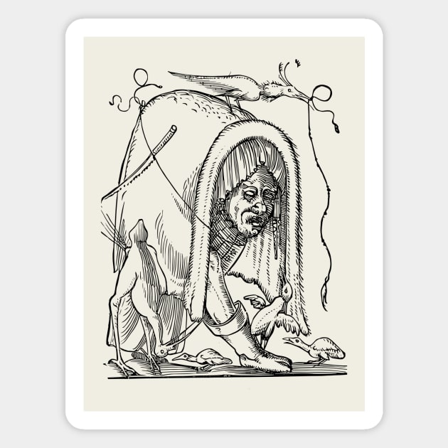 Grotesque #42 The Drolatic Dreams of Pantagruel (1565) Magnet by n23tees